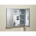 Picture of Double Door Mirrored Aluminum Cabinet